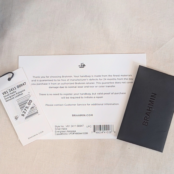 NWT Brahmin Small Hallie in Evergreen Kalopsia - Picture 13 of 15